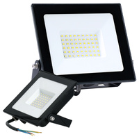 Venkovní zahradní LED reflektory 50W 770lm 6500K Cold 120° IP65 IK05 Black MH Kobi