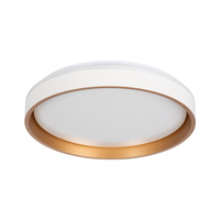 Plafond LED stropní panel Svítidlo pro povrchovou montáž 17,5W 945lm 4000K Neutral 120° Round White Gold Soln Kanlux
