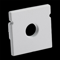 Záslepka pro Povrchový Profil KM38, s Otvorem Šedá Plastová LUMILED