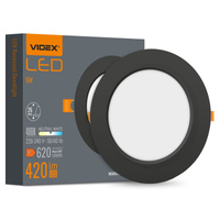 LED panel Zapuštěné svítidlo 12W 1350lm 4000K neutrální bílá Black Videx