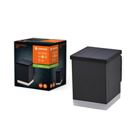 Venkovní solární zahradní lampa LED nástěnná lampa 0,5W 50lm 3000K IP44 Endura Ledvance šedá