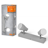 LED bodové nastavitelné stropní svítidlo 8,6W 420lm 3000K teplá šedá bodová Ledvance