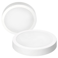 Stropní LED plafon pro povrchovou montáž 18W 1800lm 4000lm neutrální 120° bílá IP40 IK03 Sigaro Kobi