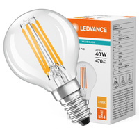 LED žárovka P45 E14 4W = 40W 470lm 2700K teplá bílá FILAMENT LEDVANCE