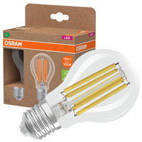 2x LED žárovka A60 E27 7,2W = 100W 1521lm 4000K Neutrální 320° vlákno CLASSIC ENERGETICKÁ ÚSPORNOST Osram