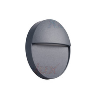 Venkovní zahradní svítidlo DULI LED 4W 4000K IP54 přisazená kulatá grafitová Kanlux