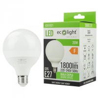 LED žárovka Sphere G95 E27 20W 1800lm 3000K Warm Ecolight