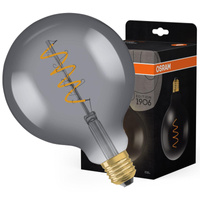 LED žárovka E27 G125 4W = 15W 140lm 1800K Teplá bílá 330° Filament OSRAM Vintage 1906