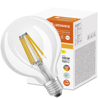Globe LED žárovka E27 G95 11W = 100W 1521lm 4000K Neutrální bila 300° CRI90 vlákno Stmívatelné LEDVANCE Superior