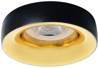 Kruhové halogenové stropní bodové svítidlo LED GU5.3 GU10 černé zlaté Elnis Kanlux pro zápustnou montáž