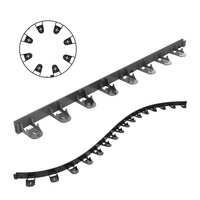 Zahradní obruba trávníku Flexibilní černá UNIBORD 100 cm Silná mrazuvzdorná CELLFAST