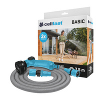 Zahradní hadice na vodu 7,5 m s pistolí a spojkami BASIC CELLFAST
