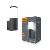 Zahradní nástěnná lampa Venkovní fasádní lampa IP54 GU10 Grey Videx
