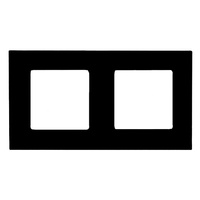 SKLENĚNÝ rám pro černou dvojzásuvku