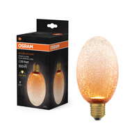 LED žárovka E27 Oval Frost 3,5W 300lm 2700K Warm Decorative Orange Osram