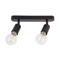 Bodové stropní svítidlo Tuba Reflektor Halogenové svítidlo 2x E27 Moving Black Eos Masterled