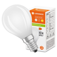 LED žárovka P45 E14 4,8W = 40W 470lm 2700K Teplá bílá FILAMENTNÍ STMÍVATELNÁ LEDVANCE