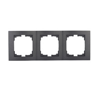 Trojitý rámeček pro vertikální povrchovou montáž do zásuvky Grafit LOGI Kanlux