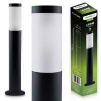 Venkovní zahradní lampa E27, LED sloupek 65cm Černá LILIUM LUMILED