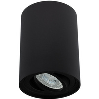 Přisazené halogenové svítidlo bodové trubky GU10 kulatá černá 115 mm