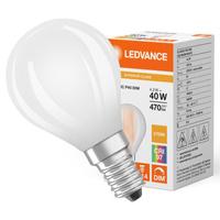 LED žárovka P45 E14 4,2W = 40W 470lm 2700K Teplá bílá FILAMENTNÍ STMÍVATELNÁ LEDVANCE