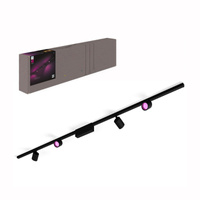 Perifo Lighting Rail Kit 2m + 4x LED reflektor 20,8W CCT RGB Philips HUE Bluetooth Black