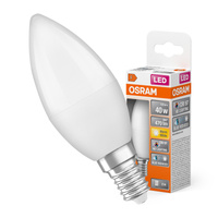 LED žárovka B37 Candle E14 4,9W = 40W 470lm 2700K Warm CRI&gt;97 200° CLASSIC Osram