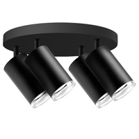 Reflektor nastavitelný 4x GU10 černý IP44 TURYN Sanico Goldlux