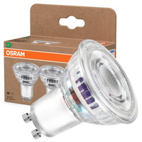 2x LED PAR16 Reflektor GU10 2W = 50W 360lm 2700K Teplá 36° 180lm/W ENERGETICKÁ ÚSPORNOST Osram
