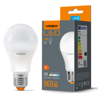 LED žárovka E27 A60 10W = 70W 960lm 3000K teplá bílá 240° Videx