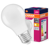LED žárovka A60 E27 4,9W = 40W 470lm 2700K Warm 150° VALUE CLASSIC Osram