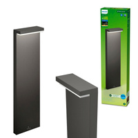 BUSTAN 3,8W 2700K teplá IP44 Antracitová zahradní lampa PHILIPS LED Pillar