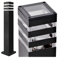 GOLDLUX (Polux) LED E27 TEKSAS grafitová stojací lampa 74cm