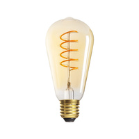LED žárovka E27 Edison ST64 4W 250lm 1800K Warm Amber XLED Filament Kanlux