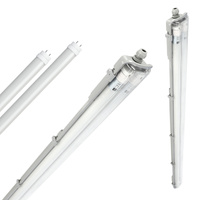 Průmyslová hermetická sada svítidel G2 + 2x LED zářivka T8 18W 120cm 6500K Cold IP65 Kobi