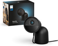 Vnitřní kamera Bezpečná drátová černá se stojanem Noční vidění PHILIPS HUE WIFI Zigbee