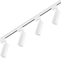 Osvětlovací lišta 2m + 4x reflektor lištový, GU10 Bílá RITI LUMILED