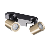 Nástěnné svítidlo Stropní svítidlo Nastavitelné LED GU10 Round Black Gold Laurin Kanlux