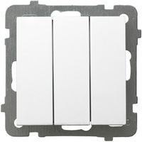 Světelný vypínač Trojitý vypínač Bílý ŁP-13G/m/00 OSPEL AS