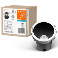 LED panelové bodové svítidlo 5W 350lm 4000K neutrální bílá černá Downlight Slim Ledvance