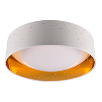 Plafond LED stropní svítidlo 24W 2600lm 4000K neutrální 120° bílá zlatá Toulouse Sanico Goldlux