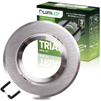 Halogenové stropní svítidlo pod omítku Kulaté pohyblivé svítidlo GU10 MR16 Silver TRIAM LUMILED