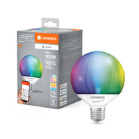 LED žárovka E27 14W = 100W 1521lm RGBW CCT Stmívatelná SMART+ WiFi Globe Ledvance