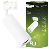GU10 White RITI Jednofázová přípojnicová lampa LUMILED