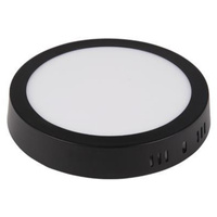 Přisazené stropní svítidlo LED panel 12W 4000K Černé kulaté Proma LVT