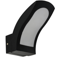 Zahradní nástěnná lampa 10W, 840lm 4000K IP54 Černá DARADO LUMILED