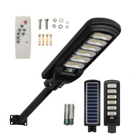 LED solární pouliční lampa 2000W 6500K Lucerna s držákem a dálkovým ovládáním