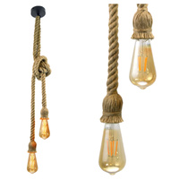 ROPE závěsné stropní svítidlo 2xE27 ROPE LOFT Vintage - GOLDLUX (Polux)