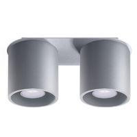 Svítidlo pro povrchovou montáž ORBIS 2 2xGU10 Tuba Minimalist Grey SOLLUX
