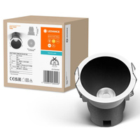 LED panelové bodové svítidlo 5W 350lm CCT Mesh White Black Downlight Slim Ledvance